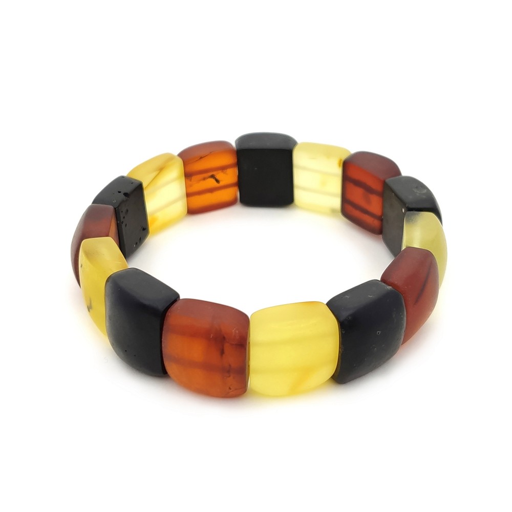 Браслет пласт. янтарь