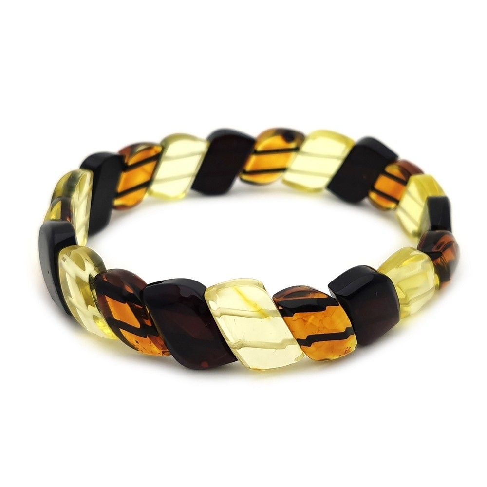 Браслет "Змейка" Янтарь