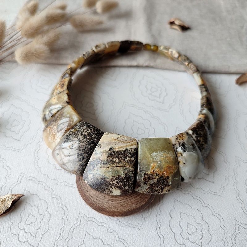 Колье "Клеопатра" Янтарь